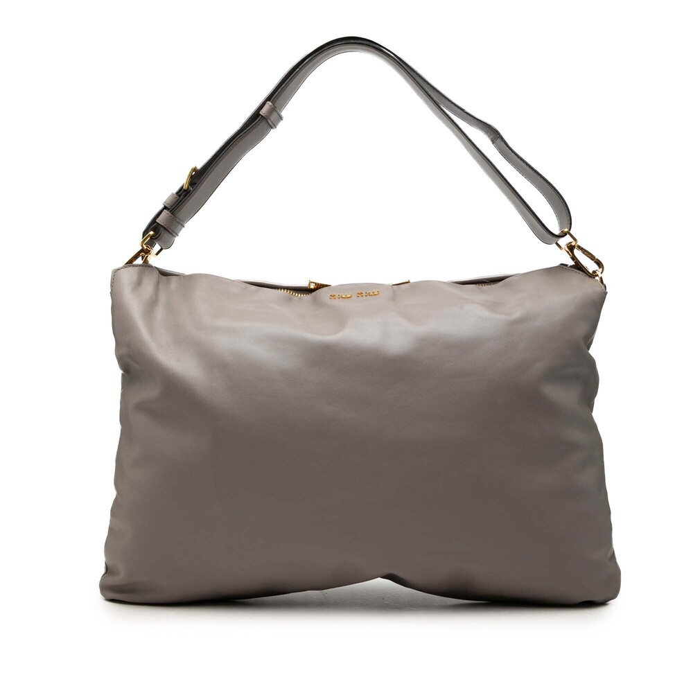 Pre-Loved Miu Miu Soft Calf Cloud Hobo